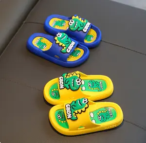 PROMO 4.4 IMPORT OkayBaby B118 Sandal Dino Cute Sandal Anak Laki Laki dan Perempuan Bahan Karet Lucu Fashion Sendal Slop Anak Cewek Cowok Anti Slip Anti Licin Casual Umur 3-12 tahun Terbaru