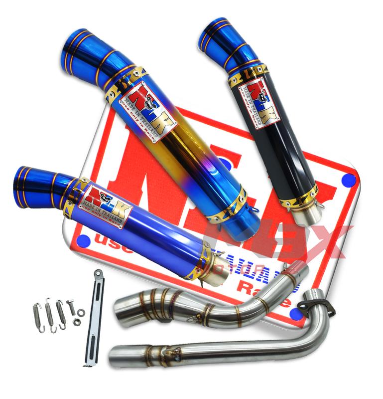 NLK RACING EXHAUST EKZOS PIPE 28/32mm BIG CORK TEMBAK BULAN EX5 ...