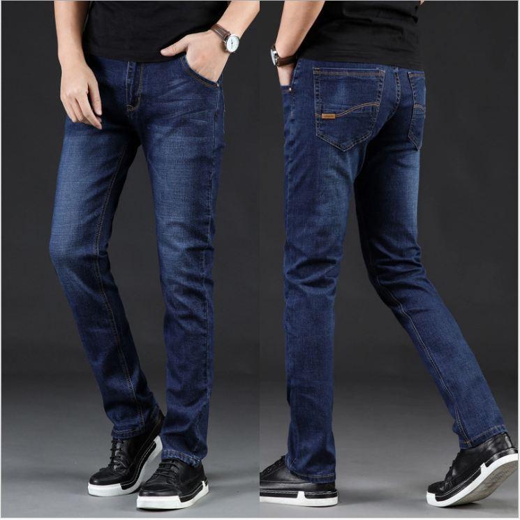 Quần Jean Nam Co Giãn Quần Bò Dáng Côn 03 Màu Cao Cấp Trơn Menswear Pants Có Túi Ong Denim 2