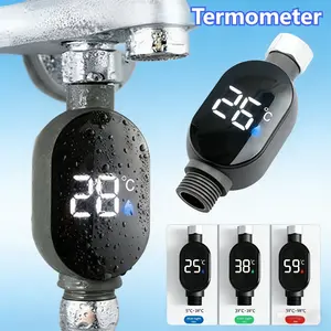 Termometer Shower LED Monitor Waterproof Touch Screen Mini Digital High Precision Alat Pengukur Suhu Air Keran Mandi Praktis Dan Mudah Digunakan