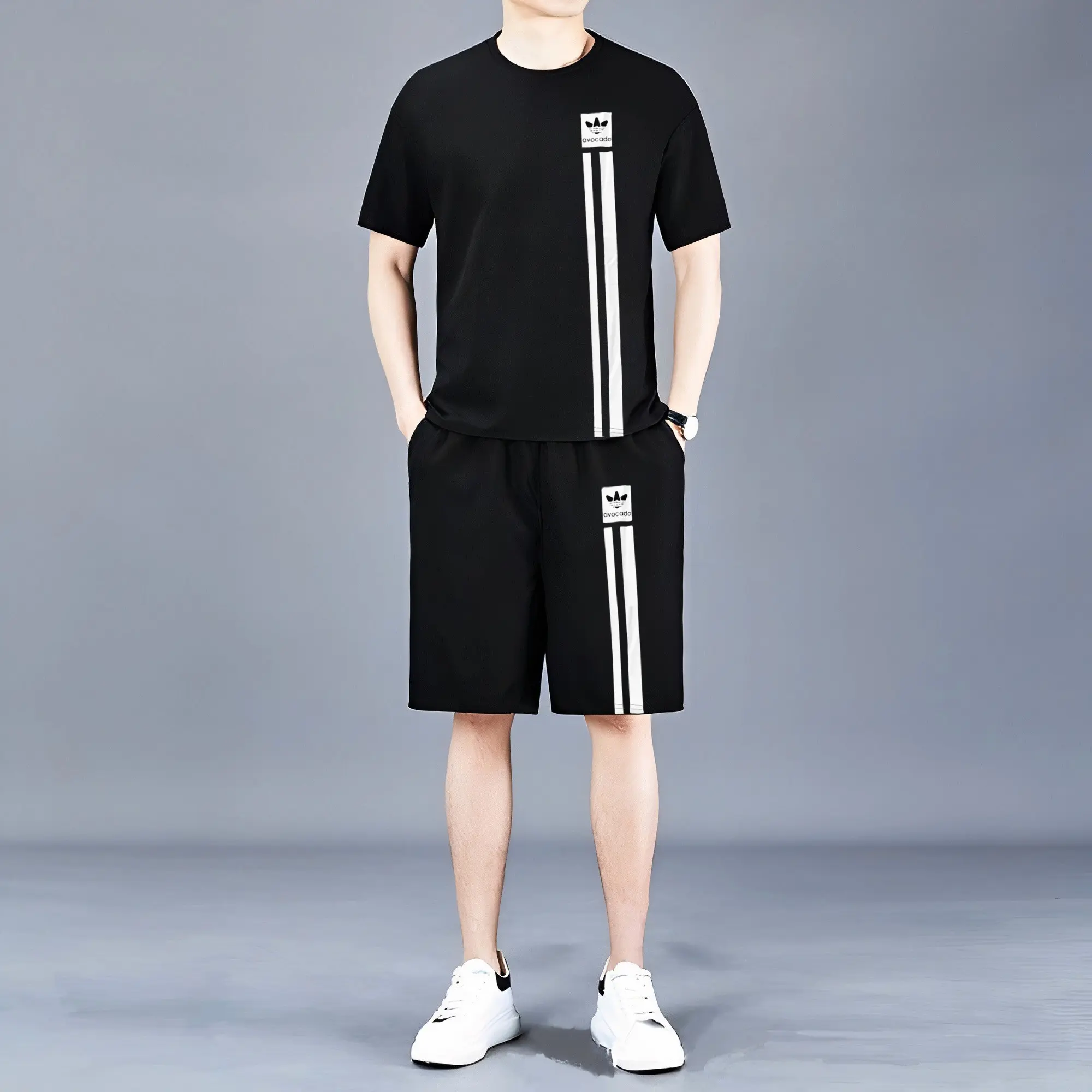 Đồ Bộ Quần Áo Thể Thao Nam Mùa Hè Chất Thun Lạnh Co Giãn 4 Chiều Sport Top