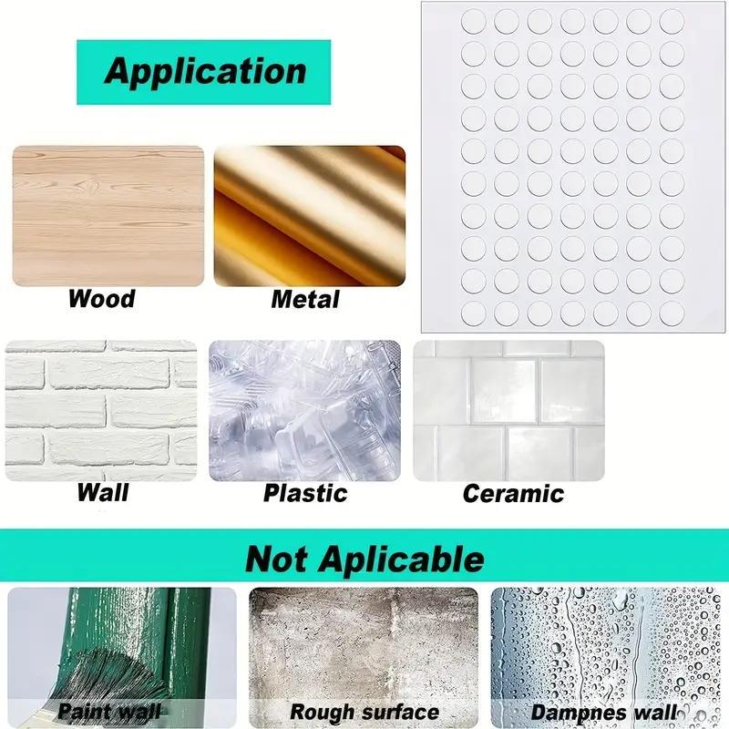 Double Sided Transparent Adhesive Dot Tape Sticker, Clear Sticky Dot Tape Sticker, Fastener for DIY Art, Balloon Decoration & Office Supplies 2