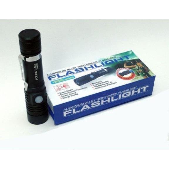 Đèn pin siêu sáng xml T6-518 , đèn pin siêu sáng, đèn led chống nước