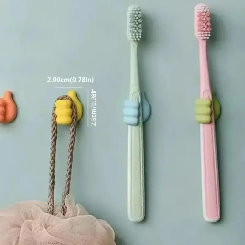Product Introduction of Thumb Wall Hook, 5 Counts Cute Decorative Self Adhesive Cable Hook, Cable Clip Hook, Cable Organiser, Desk Accessories, Bedroom Accessories, Room Decor, Home Decor, Gift for Girlfriend, Gift for Boyfriend, Mens Gifts 2
