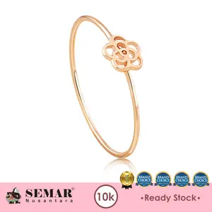 Cincin Emas Dainty Spring Flower Gold 10K Semar Nusantara