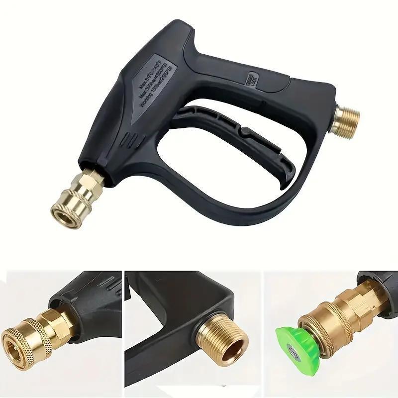 Product Introduction of High Pressure Car Washer, Garden Hose Nozzle, Car Wash Water Gun with Adjustable Spray Nozzle, Lawn Watering Nozzle, Professional Car Wash Tool 7