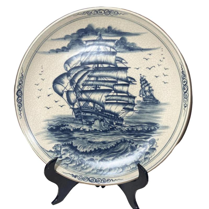  Đĩa cảnh men rạn gốm Bát Tràng cao cấp- Trang trí phòng khách  Món quà sang trọng tinh tế- Mẫu cảnh mới nhất 2023 