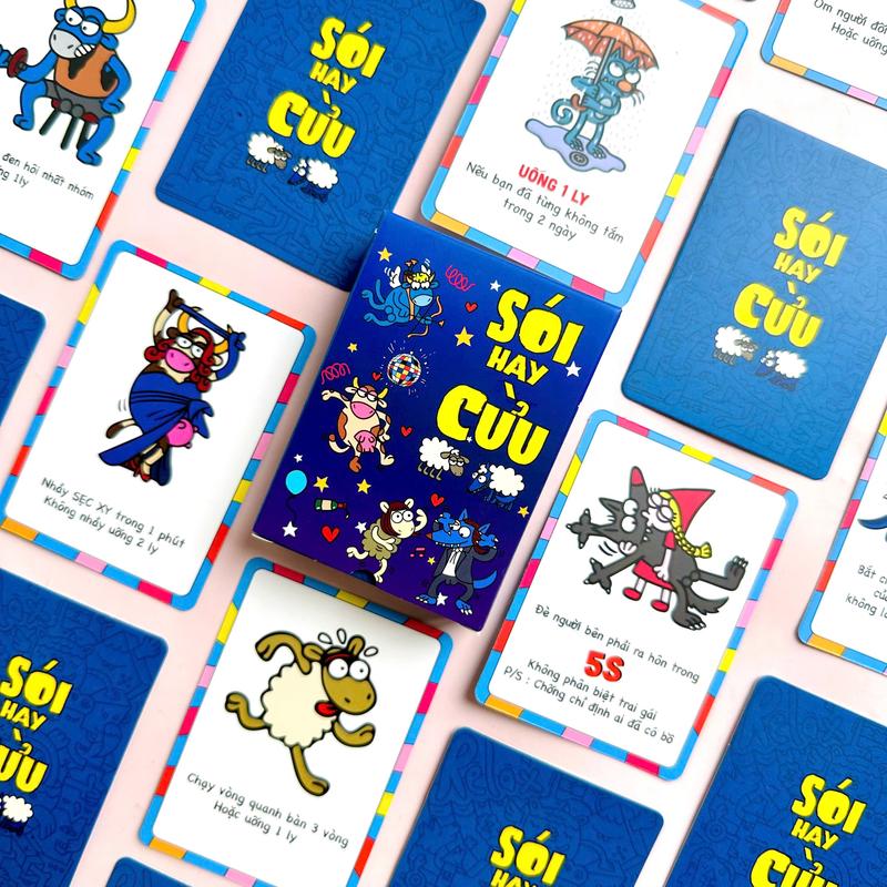 Product Introduction of Bộ bài Sói hay Cừu drinkinggame bạn bè boardgame nhậu uống rượu bia nhiều thử thách trò chơi vui nhộn Cards 16