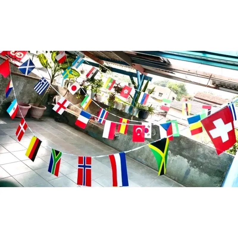 Bendera Renteng Negara Isi 50 bendera negara Bendera Renceng Negara 1