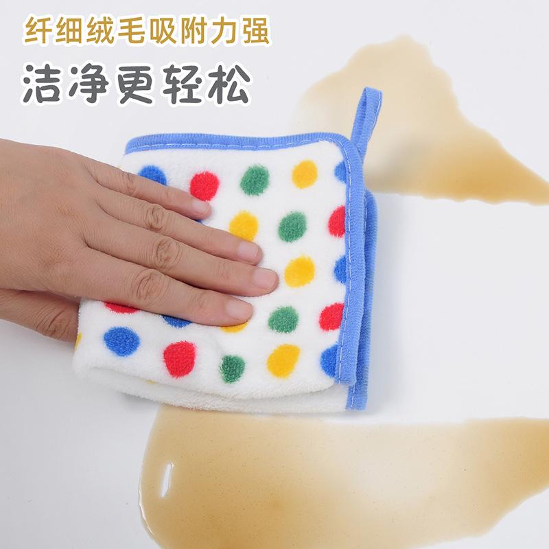 Product Introduction of Vải lông cừu san hô chấm bi, quần áo dày dặn, gia dụng, siêu thấm nước Khăn lau để Bàn và rửa bát đĩa, lý tưởng Dây Treo Lau Tay, Tiện Lợi Cực Kỳ 3