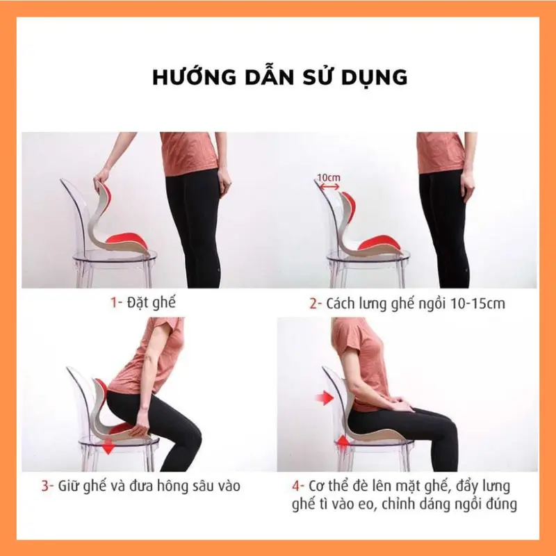 Ghế Công Thái Học chống gù lưng, ghế chống gù chỉnh dáng ngồi dành cho dân văn phòng, học sinh, sinh viên 3