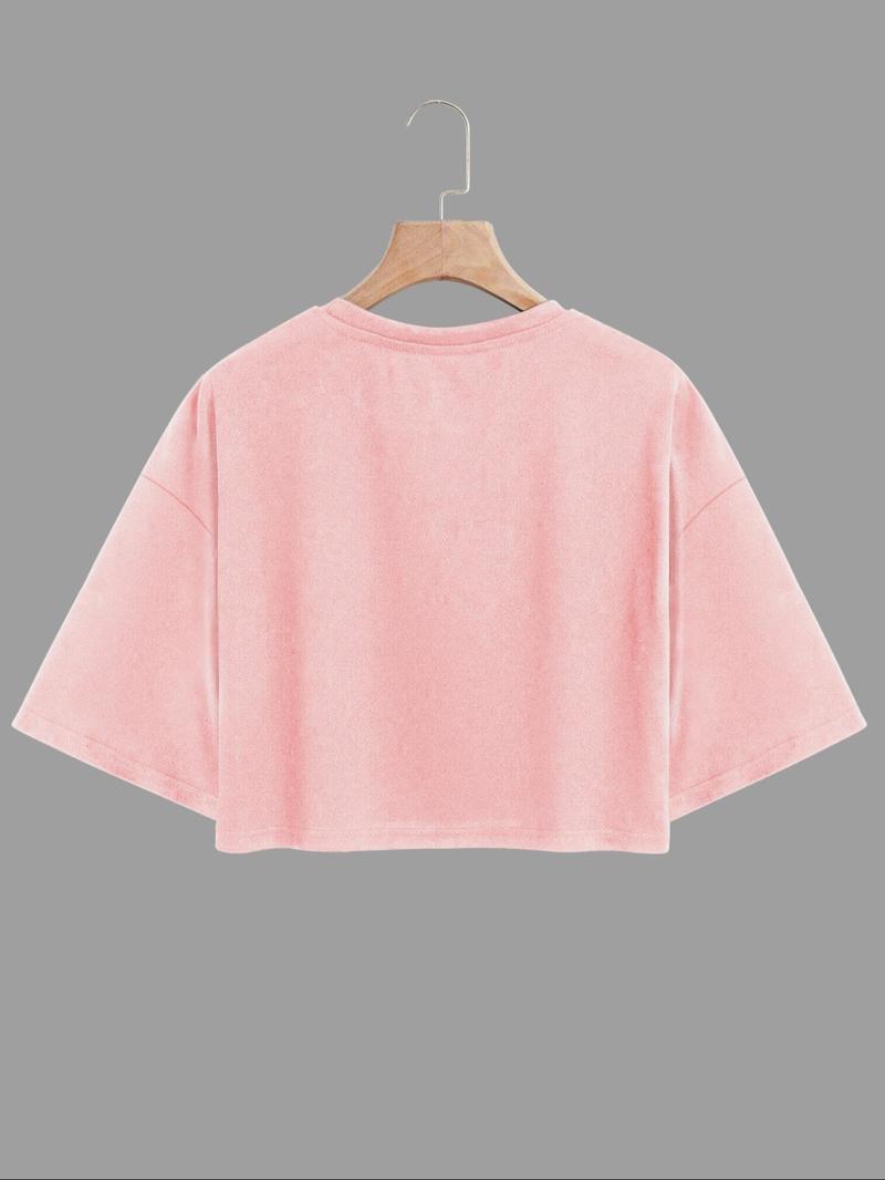Product Introduction of Women's Solid Color Top & Flare Leg Pants Matching Set, Casual Fashion Cozy Round Neck Top & Bell Bottom Trousers for Daily Outdoor Wear, Ladies Summer Clothes 8