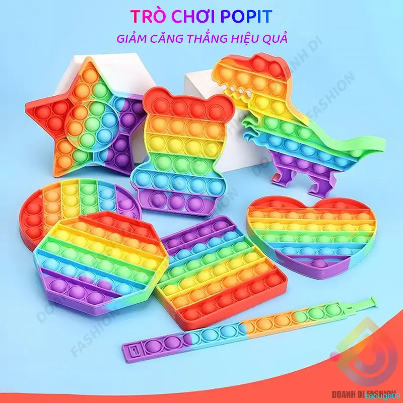kaouge09 Đồ Chơi POP IT 3D Cho Bé. Popit Trò Chơi Giảm Căng Thẳng ...