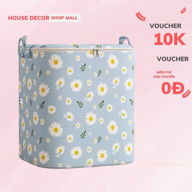 Giỏ Đựng Quần Áo Vải Chống Nước Cỡ Lớn 100L Túi Đựng Chăn Màn Gấp Gọn Giỏ Lưu…