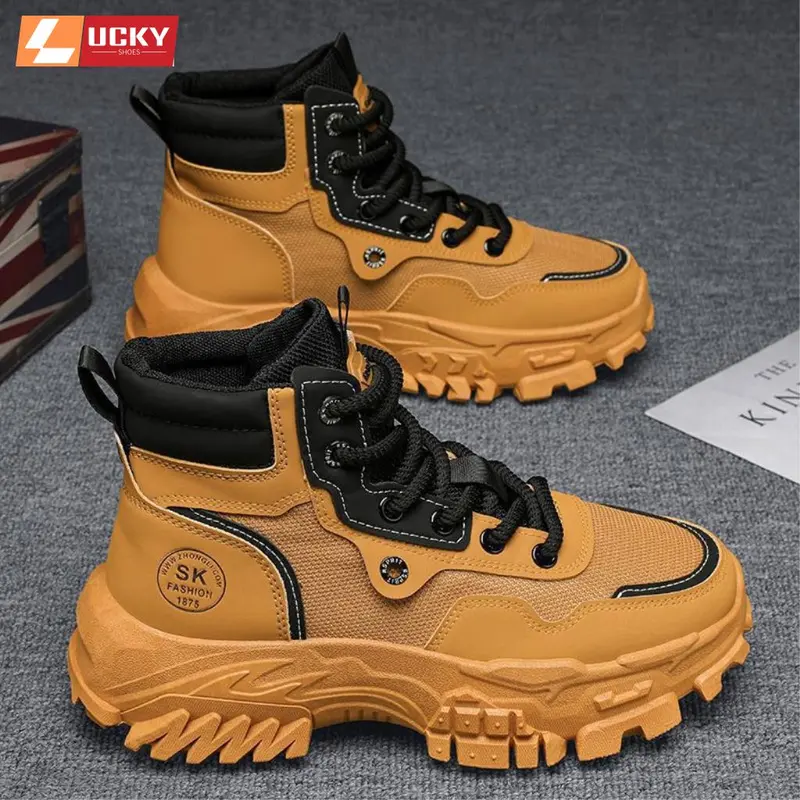 Giày Bốt Nam 251, Giày Martin Phong Cách Retro Anh Quốc - G N, Giày Bảo Hộ Giày Nam Thời Trang Da Chống Thấm Nước Ngoài Trời 1