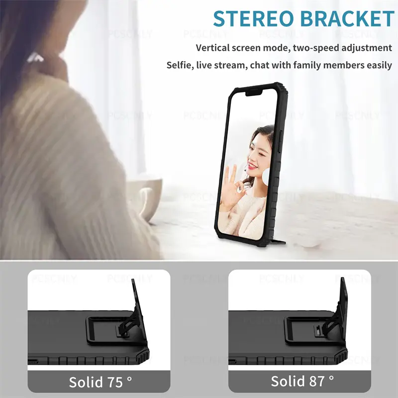 Vỏ chống sốc cho Samsung A23, A53, A73, A32, A52, A52S, A72, A33, giá đỡ điện thoại, bảo vệ máy ảnh đa chức năng, nắp lưng cứng, thiết kế mới 6