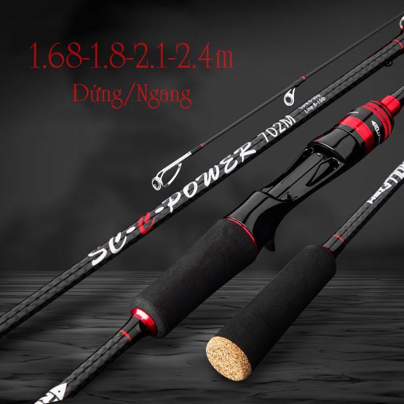 Cần câu lure RollFish carbon đầu bu chống xoắn RF-1 Siêu Chất