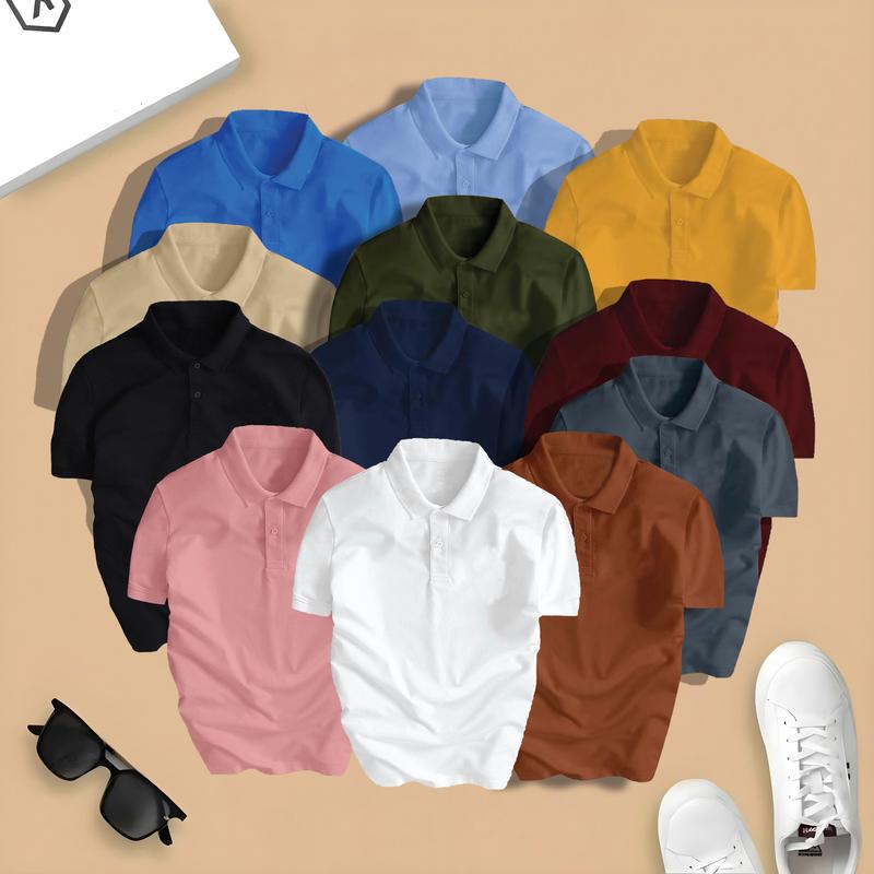 [ COMBO 2 ÁO BIGSIZE ]  Áo Thun Polo Nam Nữ Trơn Chất Liệu CVC Cá Sâu Đơn Giản Dễ Mặc Đồ Bigsize Trên 90kg Nhiều Mùa - Polo BigSize Trơn