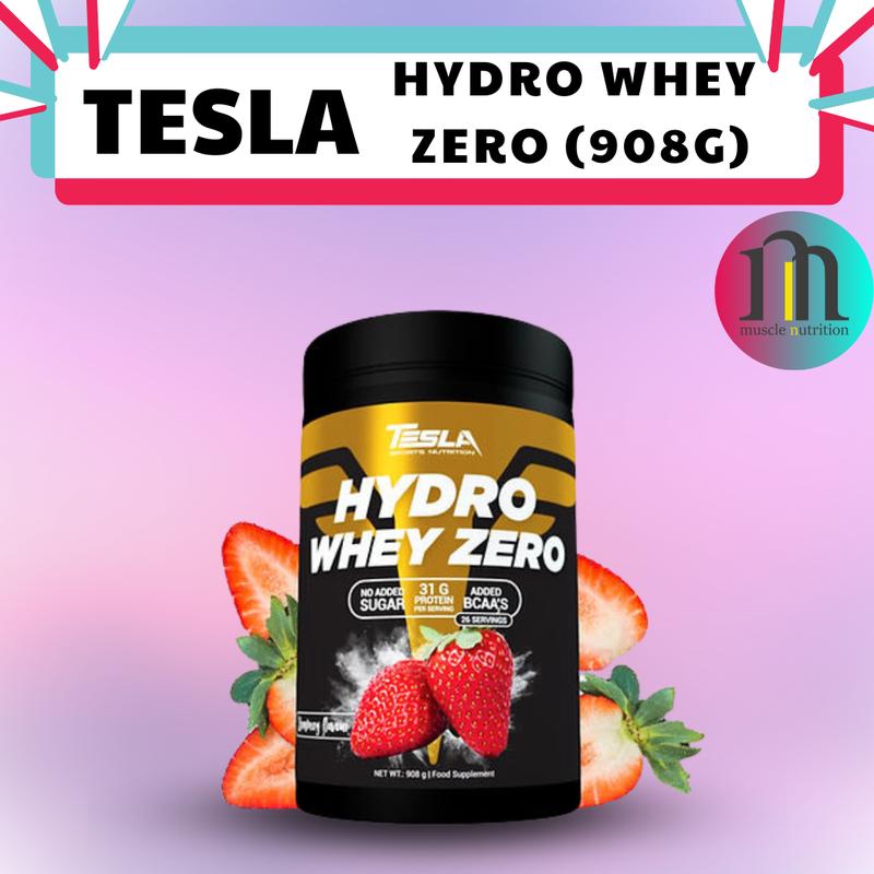 Bột Whey Tesla Hydro Whey Zero - 31G Dòng Whey Thủy Phân Tinh khiết - Hộp 908g 26 lần dùng - Made In EU