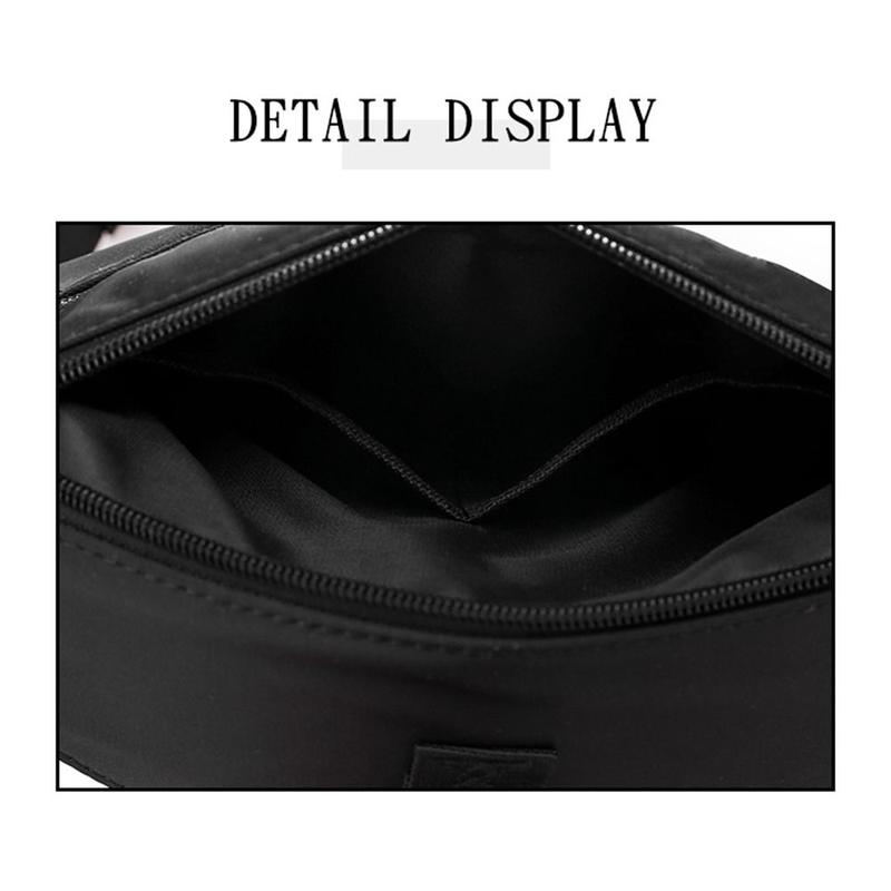 Product Introduction of Men Nylon Chest Pack Cellphone Pouch Outdoor Sports Cross-body Bag Casual Running Cycling Sling Bag 17