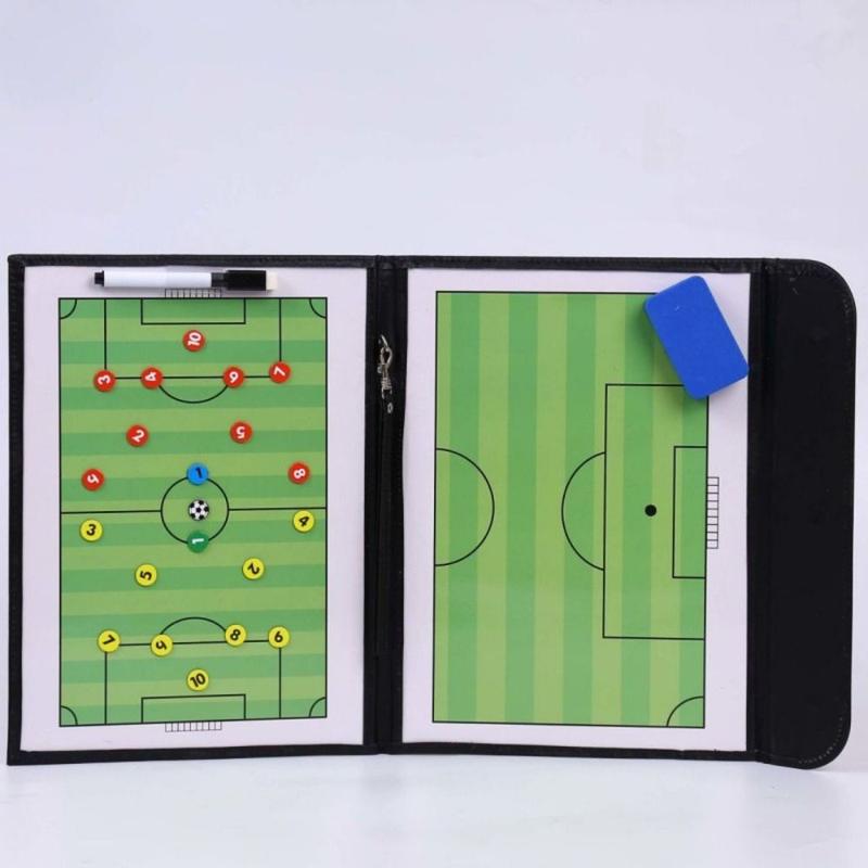 Player Positioning Aid PU Magnetic Soccer Board Waterproof Non-slip Football Strategy Tool Magnetic Chess Reversible Court Design Football Training Aid Football Course 5