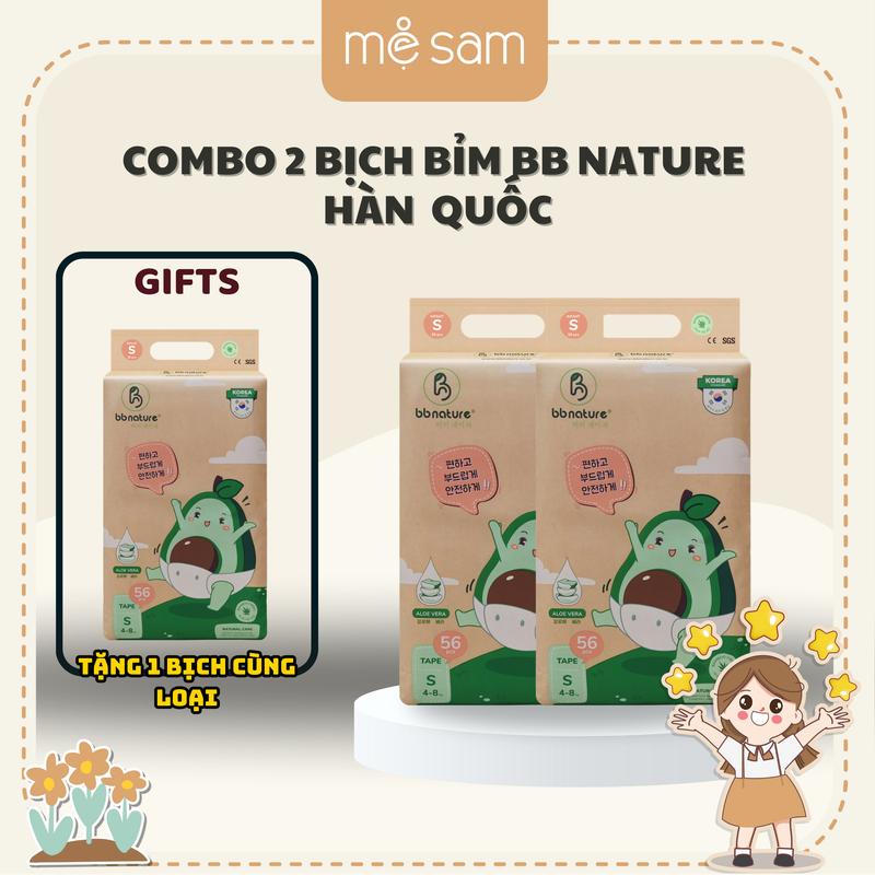   SIÊU SAO   MUA 2 TẶNG 1  Combo 02 Bịch Bỉm BB Nature Cho Bé 
