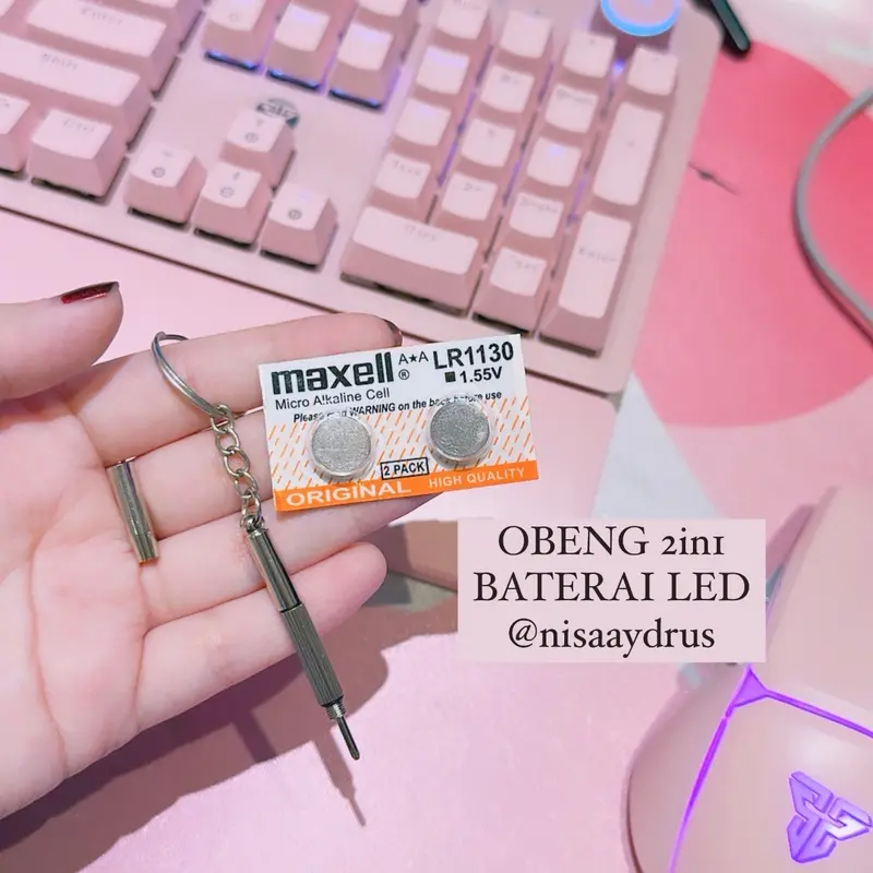 Obeng & Baterai Cadangan Untuk Tasbih Digital 1