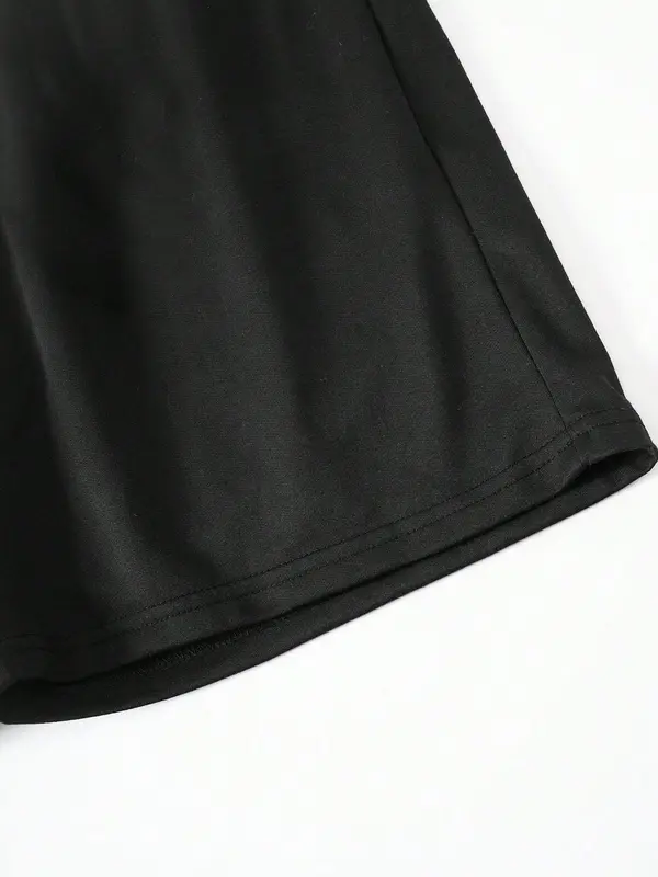 【Plus Size】 Men's Basketball Print Short Sleeve Graphic Tee & Shorts Two-piece Set, Regular Fit Casual Round Neck T-shirt & Track Shorts, Men's Summer Clothes 6