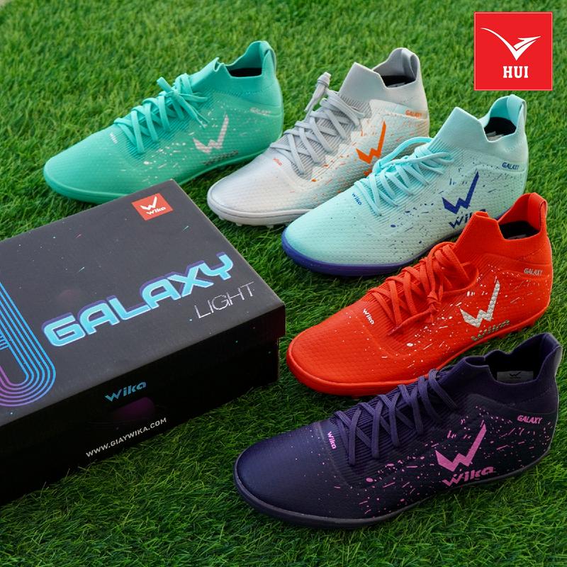 GIÀY BÓNG ĐÁ WIKA GALAXY LIGHT TF Tặng [Bình xịt khử mùi + Tất dệt kim + Băng cuốn chân] Sneaker Sport Cao Su Nam