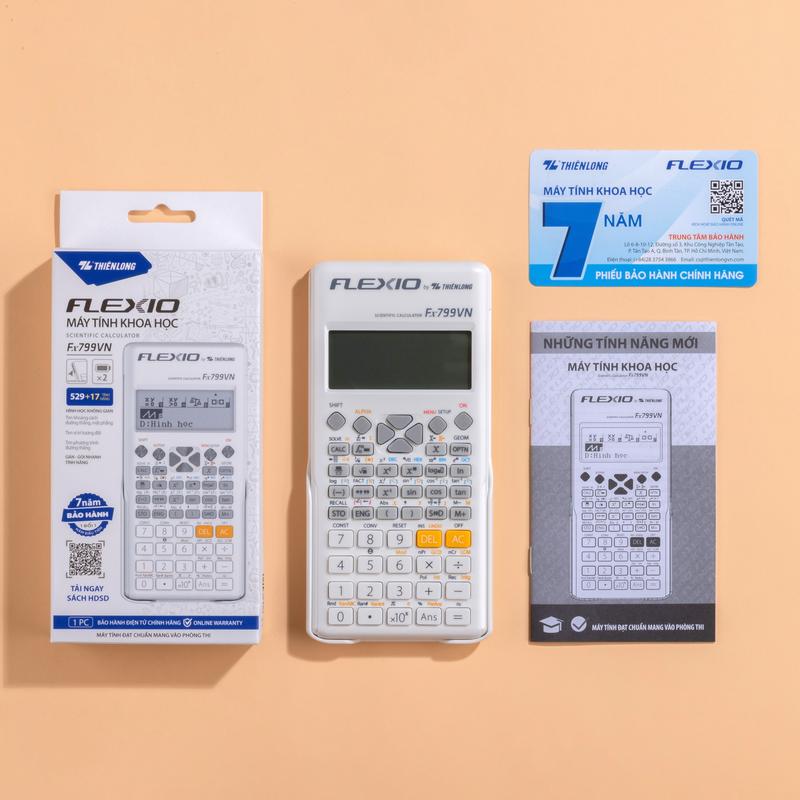 Máy tính cầm tay Flexio 799 MÀU TRẮNG BẢN MỚI NĂM 2024