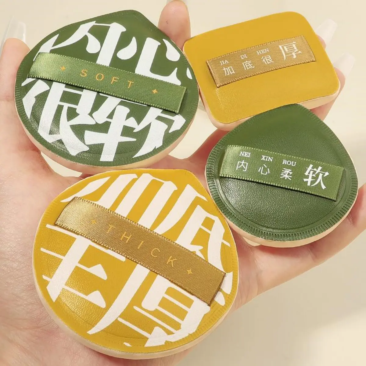 FENPU LV Honey Bunch 100 คะแนนพัฟแป้ง Marshmallow Air ศษ Liquid Foundation Cosmetic Cosmetics Puff เครื่องสำอาง
