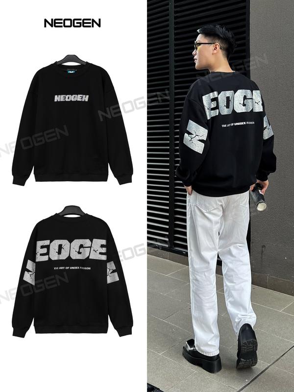 Áo sweater nỉ lông cáo unisex local brand Neogen ST01 form rộng dành dài tay dành cho nam nữ phong cách cá tính