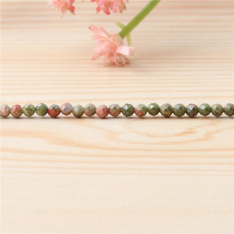 Product Introduction of Natural Stone Garnet Rudy Citrine Malachite Opal Tourmaline  Round Faceted Beads Size 2 3 4MM For Jewelry Making Diy Bracelet 27
