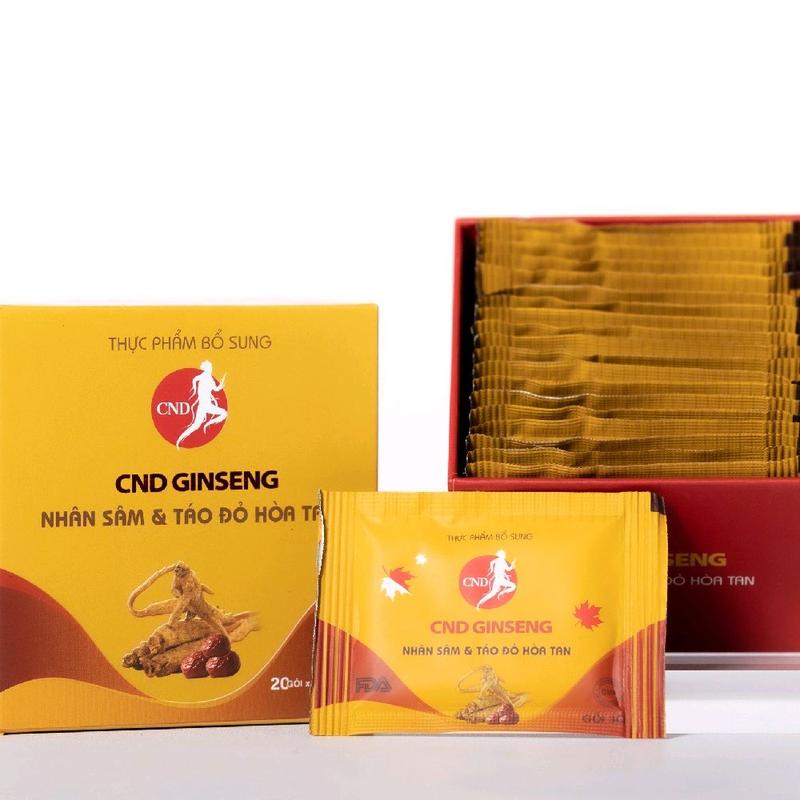 qQCND GÍNENG nhân sam táo đỏ hòa tan