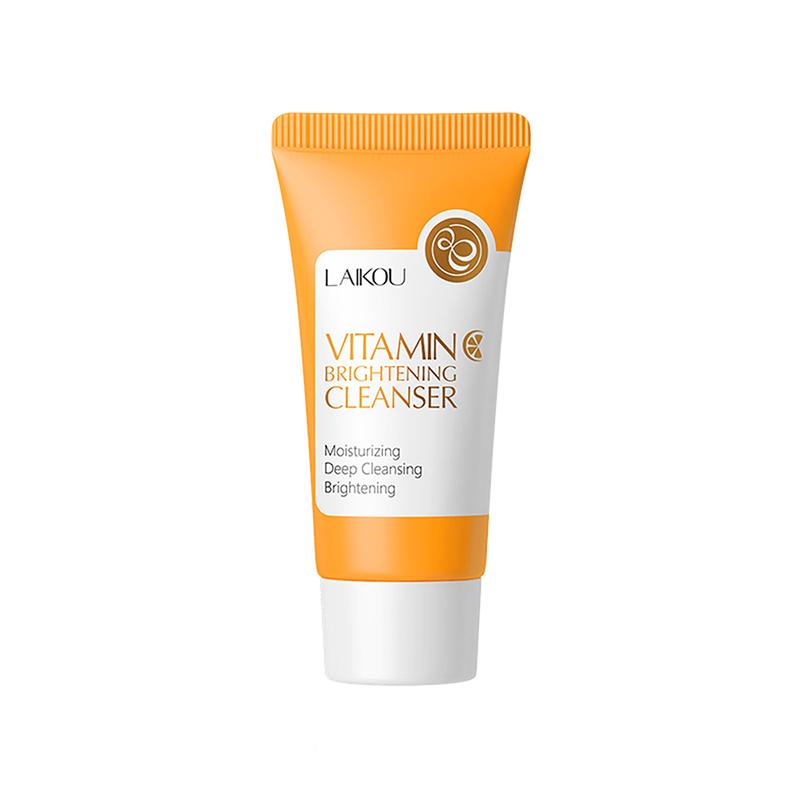 Sữa Rửa Mặt Làm Sáng Da Mặt, LAIKOU, Làm Sạch Sâu, Với Vitamin C, Thích Hợp Cho Mụn Đầu Đen, Sữa Rửa Mặt Dạng Bọt, 50g 7