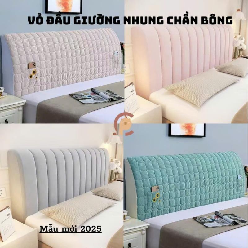   SALE OFF 60%  Vỏ Bọc Bảo Vệ Đầu Giường Dày Dặn Chống Bụi Chống Va Chạm Kiểu Dáng Đơn Giản 