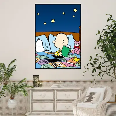 Snoopy Street Art Graffiti with Yellow Heart Limited top Edition Print Valentines Day