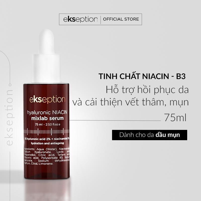 Serum Ekseption NIACIN B3 Hyaluronic Mixlab 75ml dưỡng ẩm da giúp da mịn màng