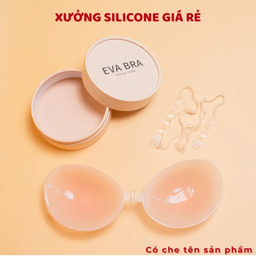Áo Dán Ngực Silicon Nâng Ngực Tạo Khe Có Thể Sử Dụng Nhiều Lần - 4949 Nữ Cao Su mieng  danti mieng  dan