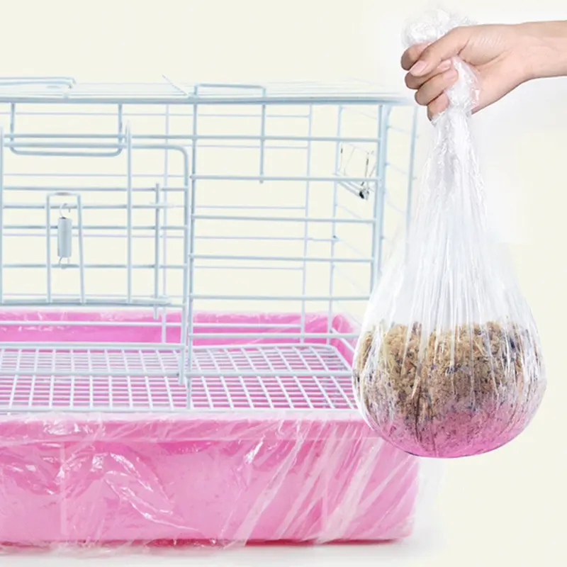 ZYHD 10Pcs/Set Rabbit Cage Liners Disposable Large Plastic Mat Films for Bunny Rats