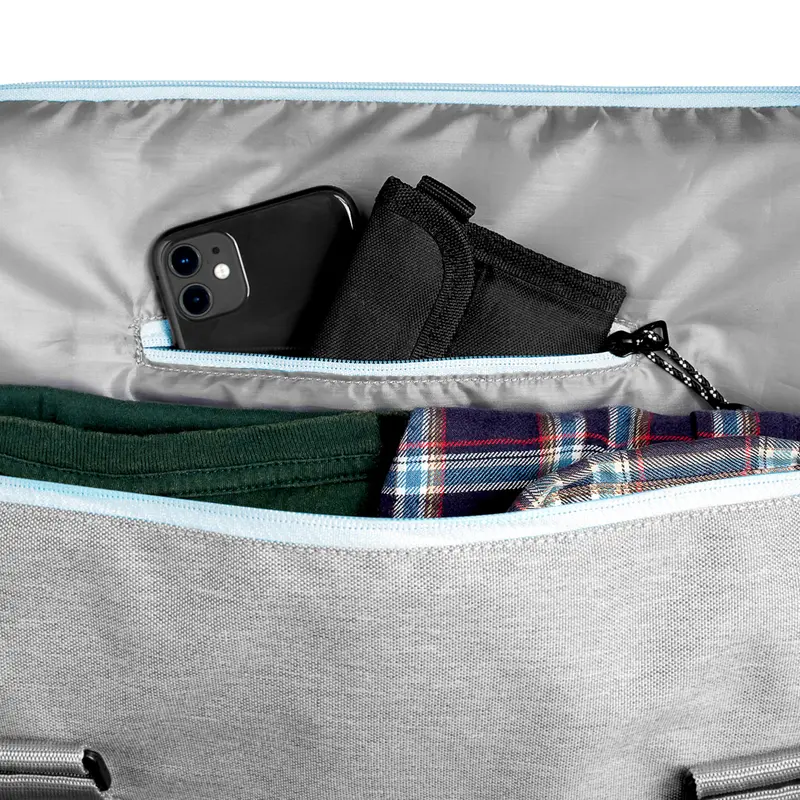 Scratchline Tourmaline Grey Duffle Bag Tas Travel Besar/Travel Bag Duffel/ Portable Gym Bag/ Tas Fitnes/ Tas Handcarry Duffle / Weekender Bag/Tas Travel Pria dan Wanita travel  bag 4