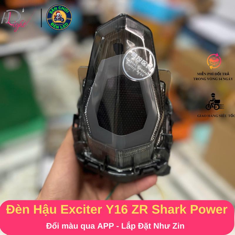 Exciter Cụm Đèn Hậu Exciter Y16 ZR Shark Power - Chỉnh hiệu ứng trên APP - Lắp đặt như Zin