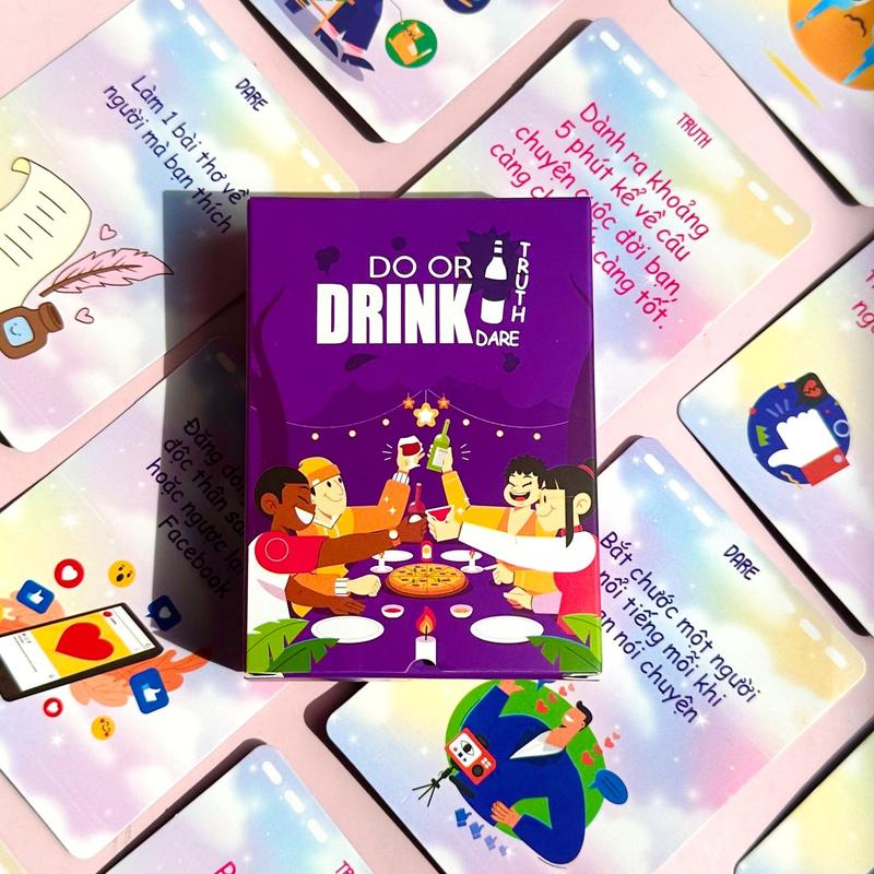 Bộ Bài Do or drink phiên bản Truth Or Dare Drinking game Thách Hay Thật boardgame bạn bè Thẻ Bài Cards