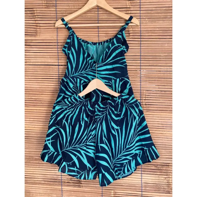 SET TANKTOP PENDEK JUMBO MUAT 30-100KG Rayon adem 7