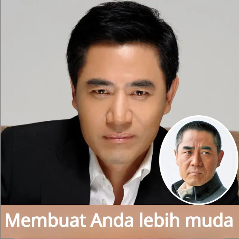 【Kiriman hari yang sama】Wig pria rambut pendek tampan titik tengah poni lembut wig mengatur gaya rambut siswa pria kepala penuh realistis seluruh atas tembakan nyataParik cantik 3