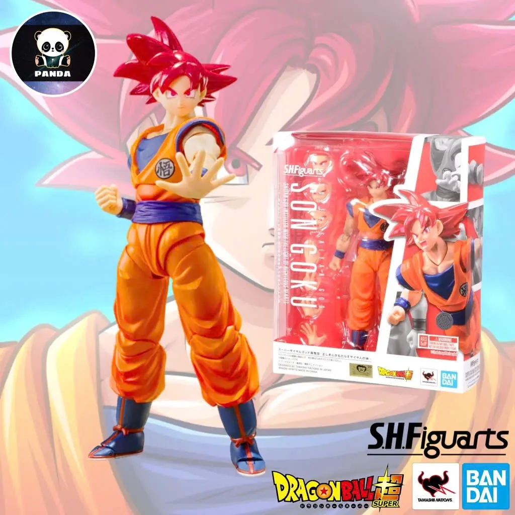 Mô Hình Son Goku Super Saiyan God SHF Dragon Ball Super Đồ Chơi Chính Hãng BANDAI SHFiguarts