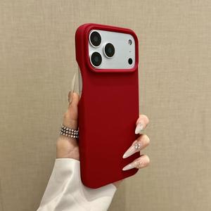 Funda de carcasa blanda de TPU de alta calidad con orificio grande y semi-encerrada, adecuada para iPhone 17pro max/17pro/17air/17/16plus/16pro max/16/15pro max/15pro/15/14pro max/14pro/14/13pro max/13/12/12pro/11.