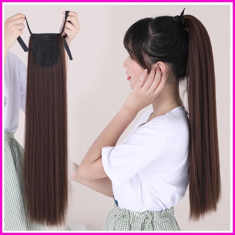 Tóc cột thẳng/ xoăn / xù tóc giả phụ nữ, tơ tổng hợp Wig
