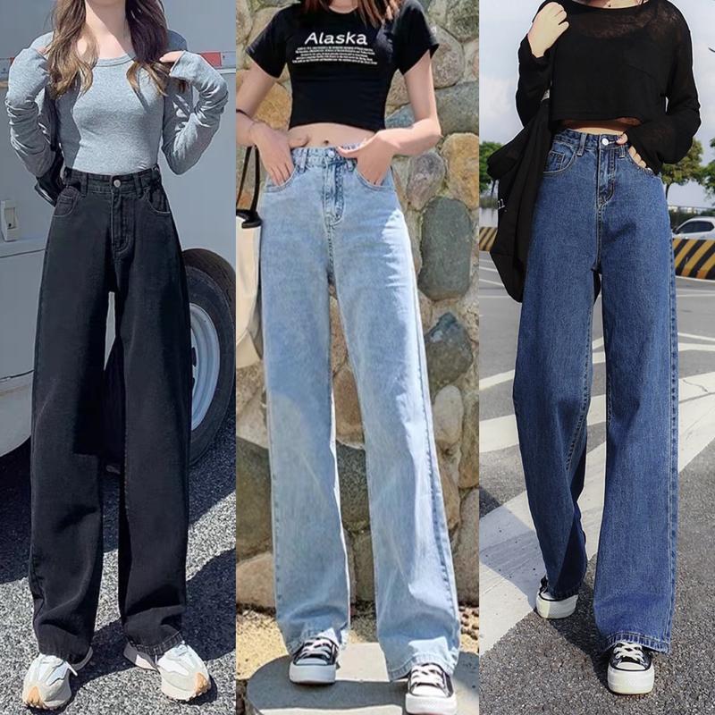  Quần jean baggy suông ống rộng Bigsize phom rộng to dài cực đẹp nhiều màu Quần Jean Ống Rộng Wash Màu Quần Bò Ống Rộng Kiểu Dáng Ống Suông Rộng Quần Bò Nữ Ống Rộng Dáng Xuông Pants Nữ Denim Women Ong 