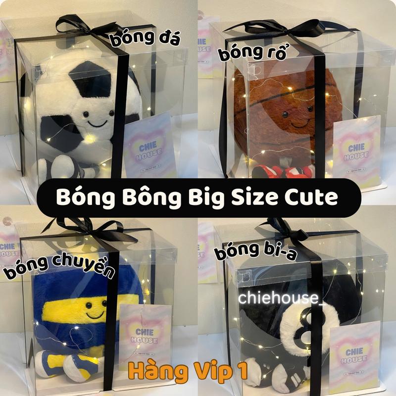 ẢNH THẬT SET MICA KÈM ĐÈN VÀ NƠ Gấu Bông Quả Bóng Đá Bóng Bi a Bóng Rổ Bóng Chuyền Cute Đáng Yêu Tặng Bạn Trai Tặng Người Yêu Thú Bông
